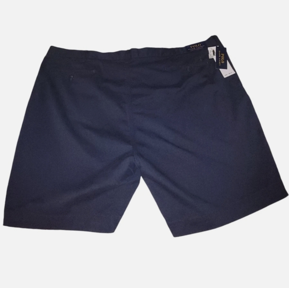 Polo Ralph Lauren Shorts Mens 52B Chino 9" Stretch Classic Fit Navy Blue NEW - Picture 2 of 8